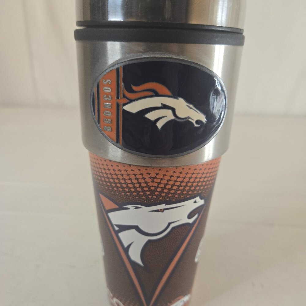 Denver Broncos  Stainless Steel 16oz Tumbler by Great American Products  Unused